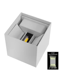 Corp de iluminare pe perete LED PL-WLA06PW-BL 6W IP54 230V 4000K alb