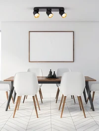 Накладной светильник 3xGU10, 60×100 мм, чёрный, LUMINALED 3