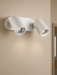 Накладной светильник 2xGU10, 60×100 мм, белый, LUMINALED 2