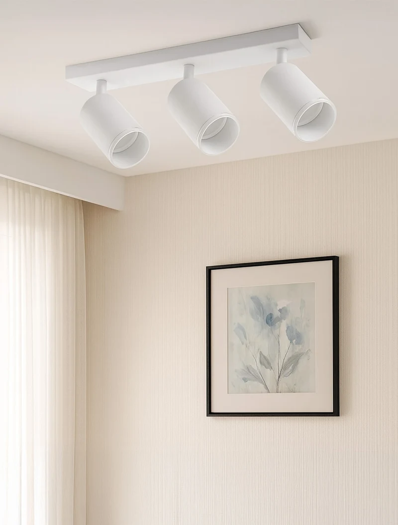 Corp de iluminat aplicat 3*GU10 55*100 alb LUMINALED 2