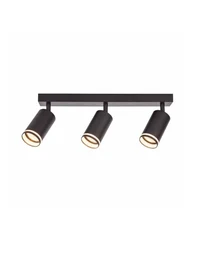 Corp de iluminat aplicat 3*GU10 55*100 negru LUMINALED