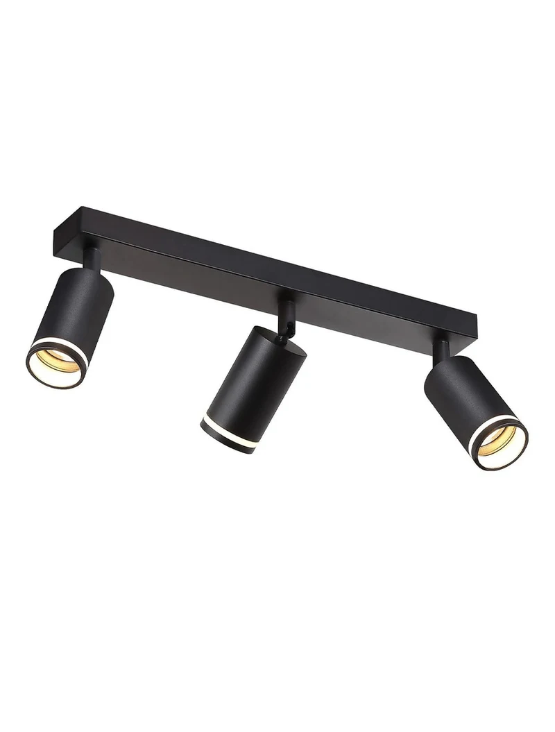 Corp de iluminat aplicat 3*GU10 55*100 negru LUMINALED 3