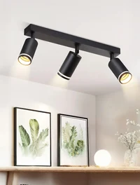Corp de iluminat aplicat 3*GU10 55*100 negru LUMINALED 2