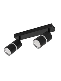 Накладной светильник 2*GU10, 55x100 мм, черный, Luminaled