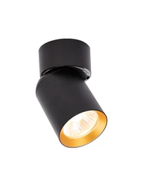 Накладной светильник 1xGU10, 60×100 мм, чёрный, LUMINALED