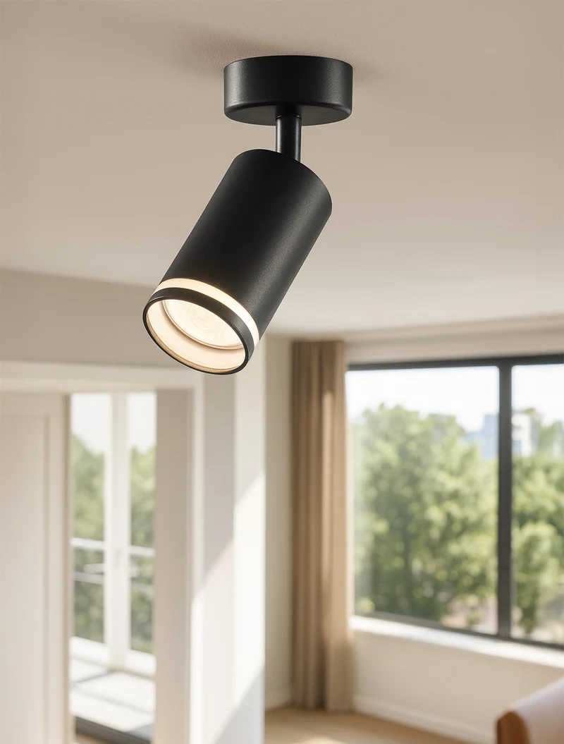 Corp de iluminat aplicat 1*GU10 55*100 negru LUMINALED 2