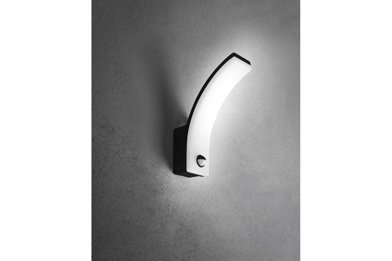 Corp de iluminare LED pentru fațade cu senzor NICEA 20W IP65 negru GTV 4