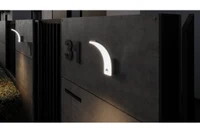 Corp de iluminare LED pentru fațade cu senzor NICEA 20W IP65 negru GTV 5