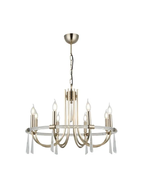 Lustră KRIZANTE 6XE14 D600 antique brass LUCEA