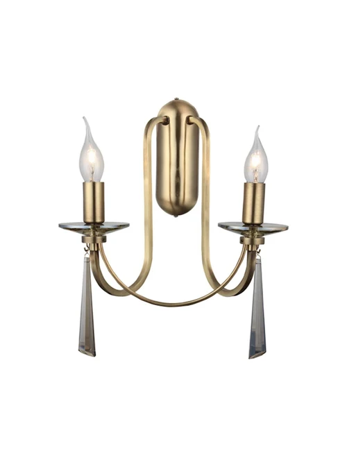 * Aplică KRIZANTE 2XE14 H420 antique brass LUCEA