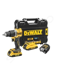 * Mașină de găurit/înșurubat cu percuție pe acumulator Dewalt DCD100YD2T 18V 2x2Ah