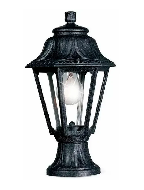 Set corp de il. ANNA E27 transp.+ suport MIKROLOT negru Fumagalli