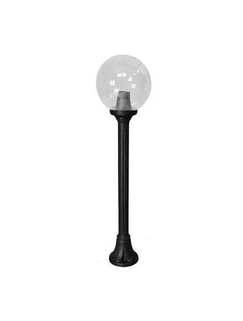 Set corp de il. G250 E27 filament 6,5W 2700K transp. + stâlp MIZAR negru 1M FUMAGALLI