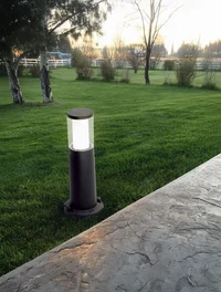 Corp de il. CARLO 400 negru transp. GU10 3,5W 2,7-4-6,5K stâlp 0.4M Fumagalli 2