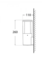Corp de il. CARLO WALL DECO negru transp. GU10 3,5W 2,7-4-6,5K perete Fumagalli 3