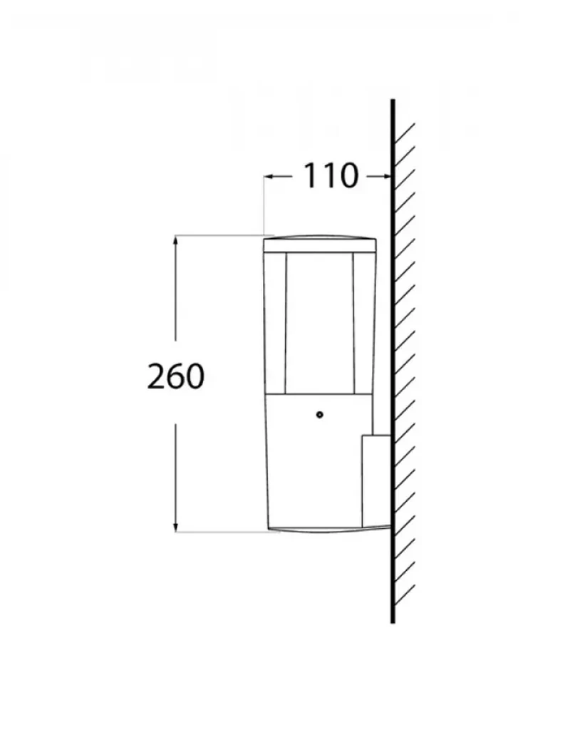 Corp de il. CARLO WALL DECO negru transp. GU10 3,5W 2,7-4-6,5K perete Fumagalli 3