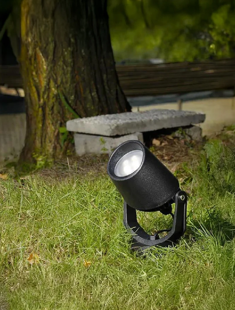 Corp de il. sol MINITOMMY EL SPIKE negru verde GU10 3,5W 2,7-4-6,5K Fumagalli 2