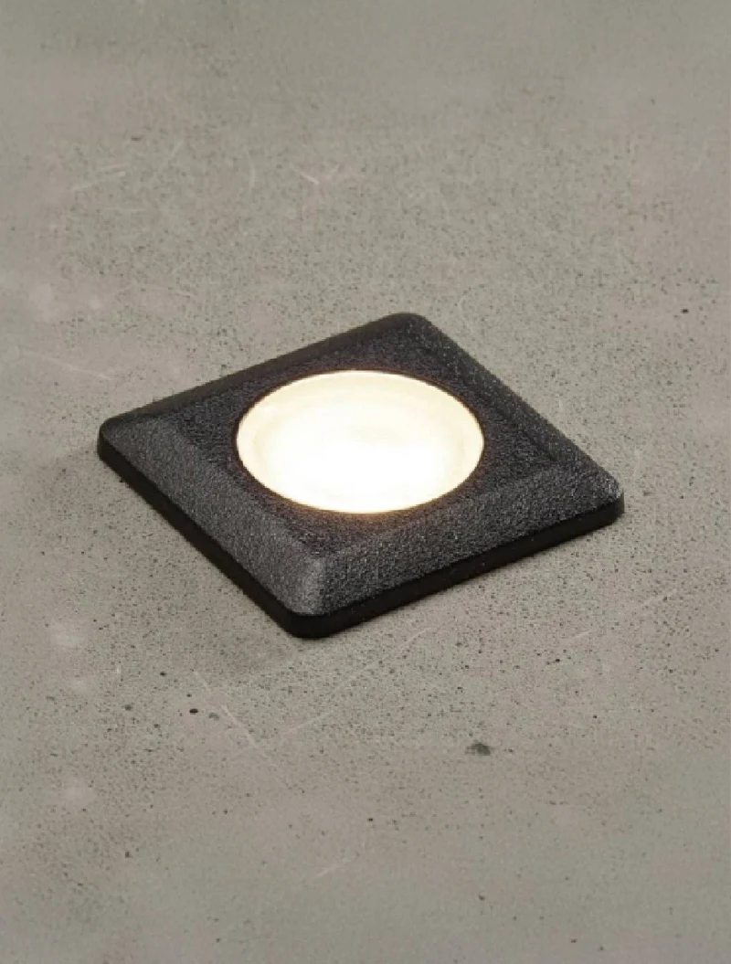 Наземный светильник ALDO SQUARE, чёрный, FROSTED, G9, 1,7W, 4000K, Fumagalli 3