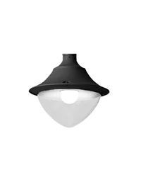 Corp de il. p/u stâlp VIVI 400 negru transp. E27 50W 4000K pentru Fumagalli