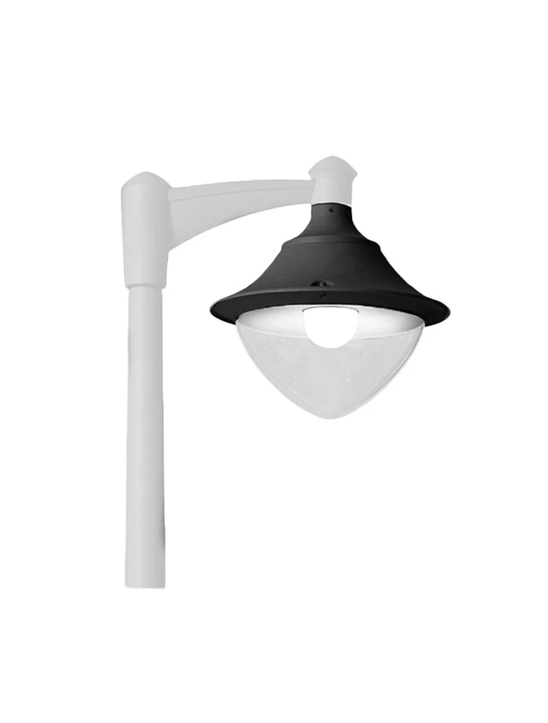 Corp de il. p/u stâlp VIVI 400 negru transp. E27 50W 4000K pentru Fumagalli 2
