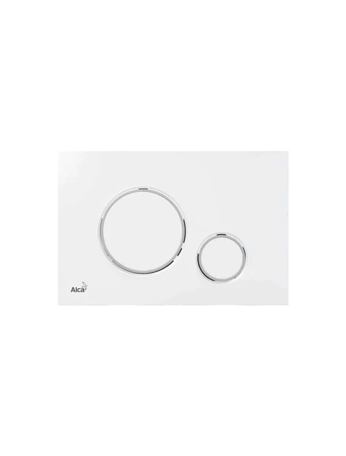 Buton acționare WC alb rotund 7510