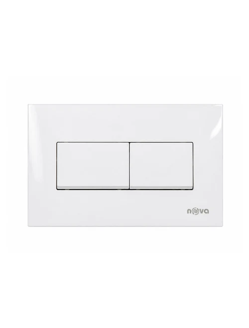 Buton acționare WC alb kare 7530