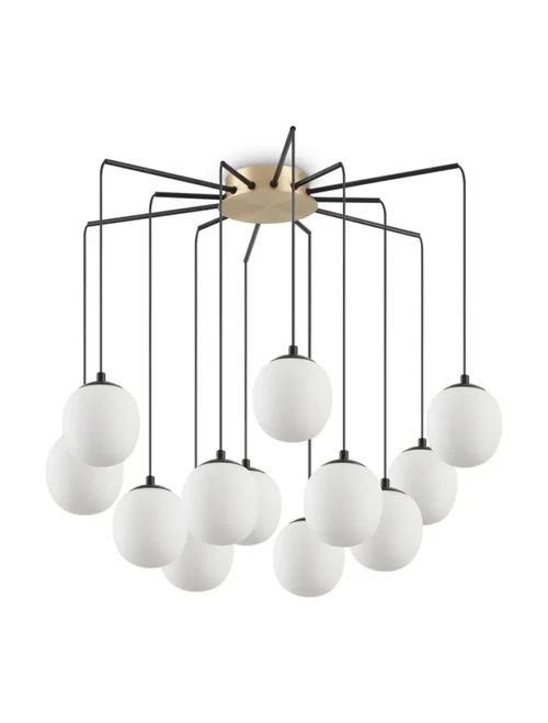 Lustră RHAPSODY 12xG9 4W 3000K black+brass bec. incluse Ideal lux