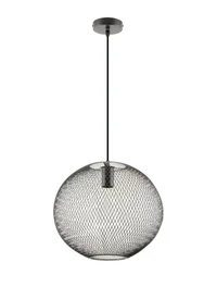 Люстра NET 1xE27 черная сферическая Ideal Lux