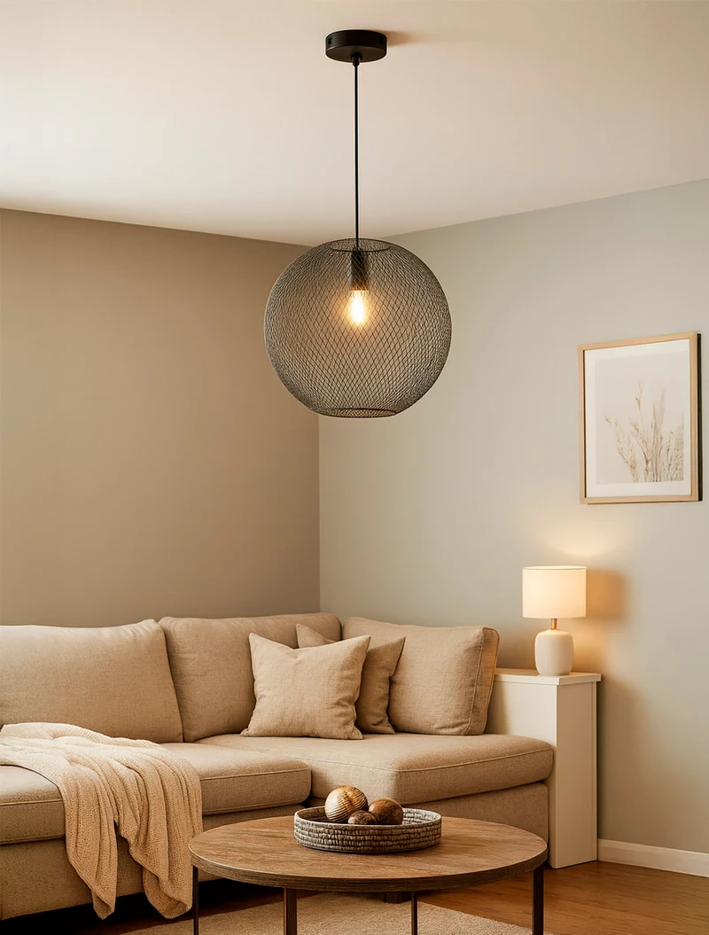 Люстра NET 1xE27 черная сферическая Ideal Lux 2