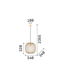 Lustra NET 1xE27 brass Ideal lux 5
