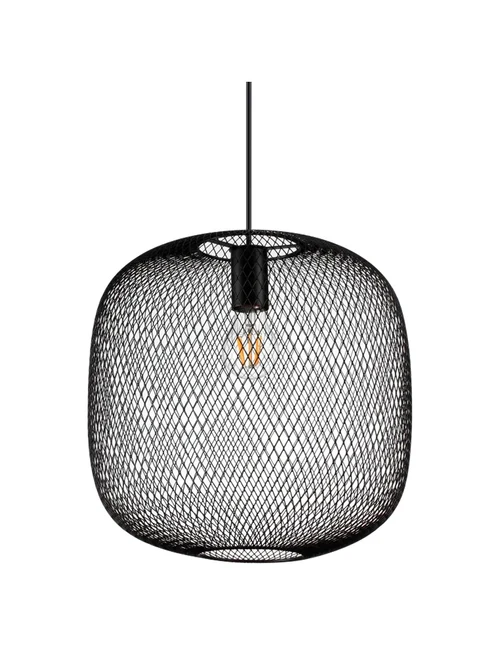 Lustră NET 1xE27 black cilindric Ideal lux
