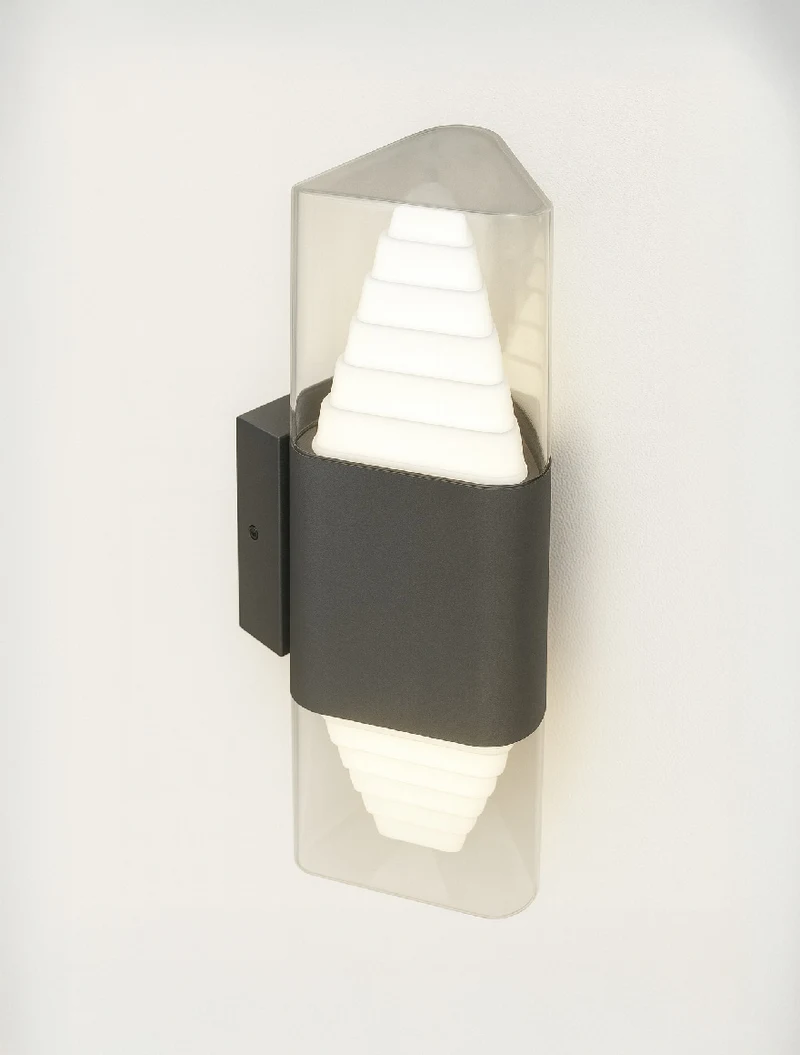 Aplică LED exterior DYNAMIC  2X6W 4000K IP65 neagră Col_LUMINALED 2