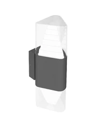 Aplică LED exterior DYNAMIC  2X6W 4000K IP65 neagră Col_LUMINALED