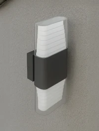 Наружный LED-светильник STYLE 2×6W, 4000K, IP65, чёрный, Col_LUMINALED 2