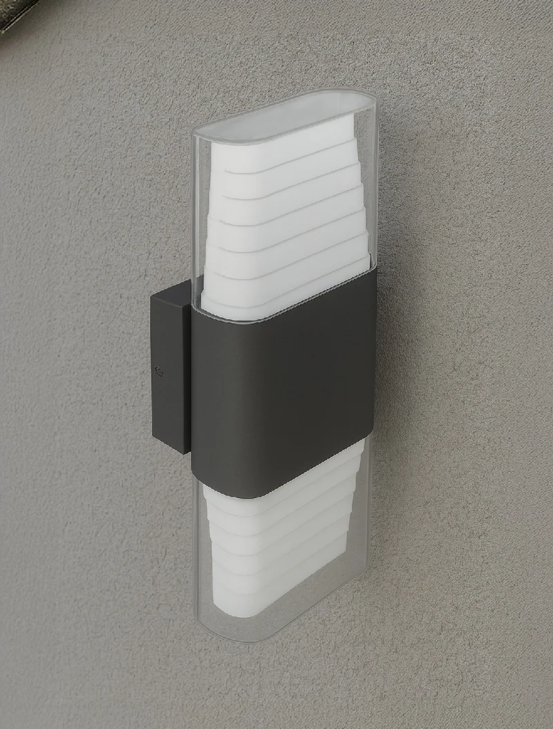 Наружный LED-светильник STYLE 2×6W, 4000K, IP65, чёрный, Col_LUMINALED 2