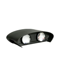 Наружный LED-светильник LASER 4×1W, 3000K, IP65, чёрный, Col_LUMINALED