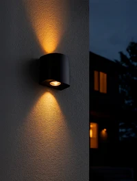 Наружный LED-светильник LASER 2×1W, 3000K, IP65, чёрный, Col_LUMINALED 4