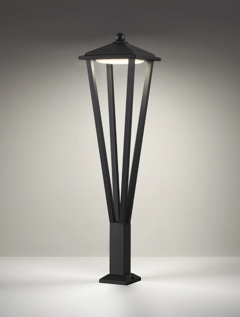 Felinar LED de grădină ELEGANT 12W 3000K IP65 H800 negru Col_LUMINALED 3