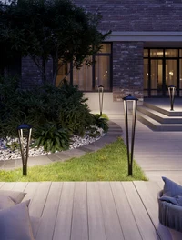 Felinar LED de grădină ELEGANT 12W 3000K IP65 H800 negru Col_LUMINALED 2