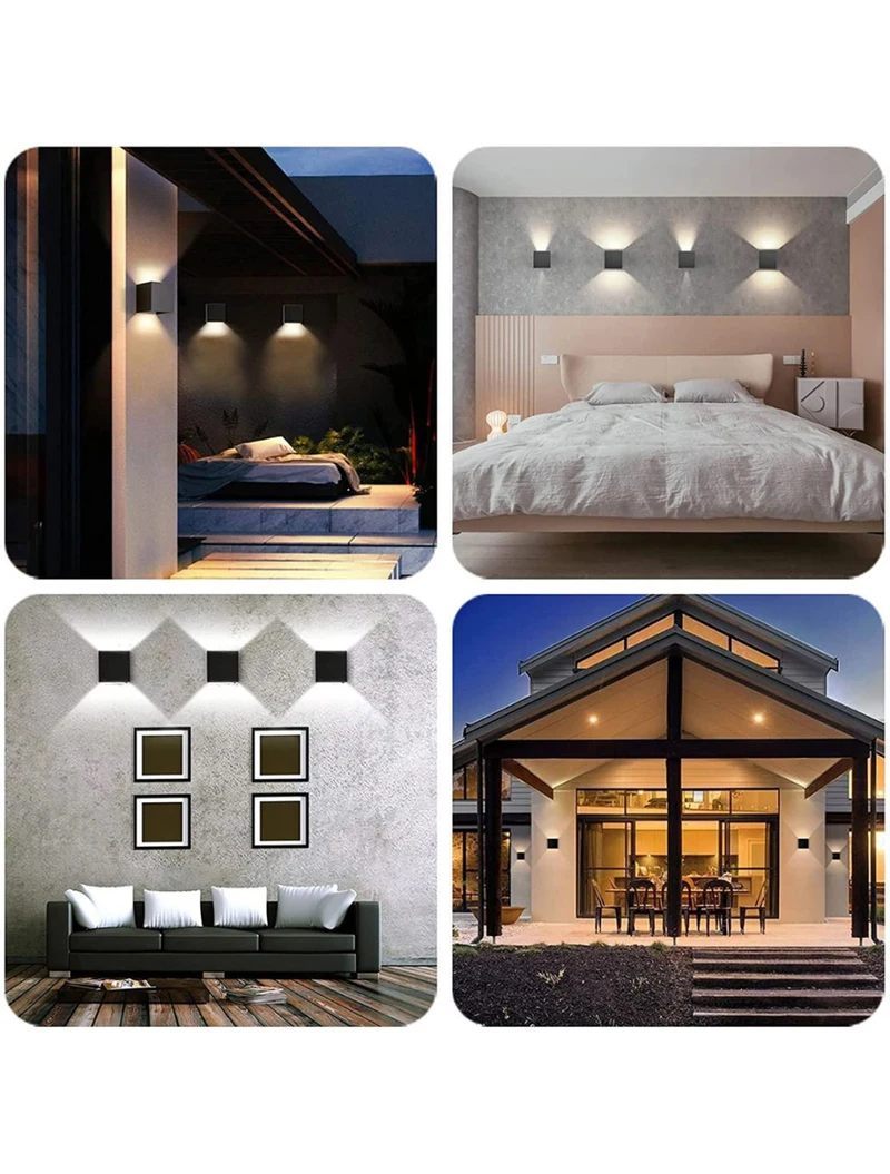 Aplică LED exterior COMET P 2X3W 3000K IP65 neagră Col_LUMINALED 3