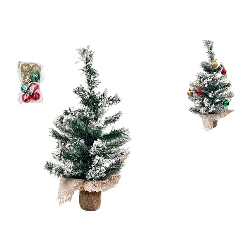 Brăduț decorativ în ghiveci din iută 45cm