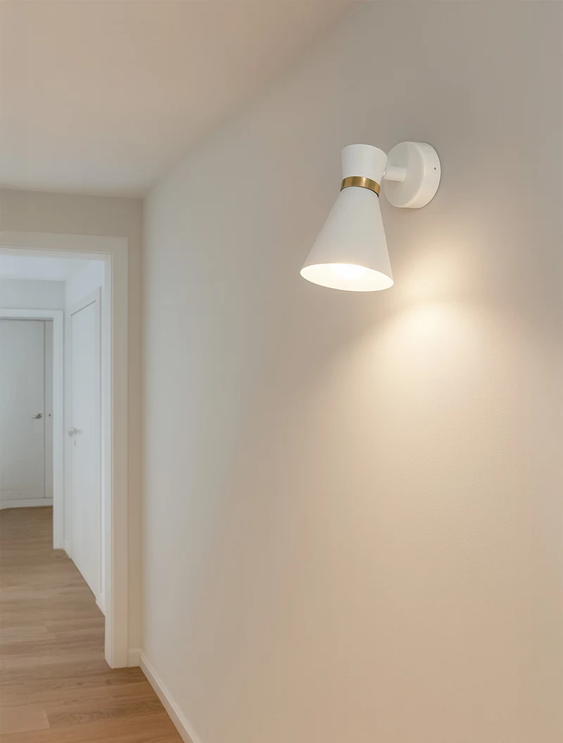 * Corp de iluminat aplicat 1*E14 90*130 IP20 alb LUMINALED 2