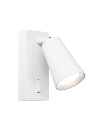Настенный встраиваемый светильник 1xGU10, IP20, белый, LUMINALED