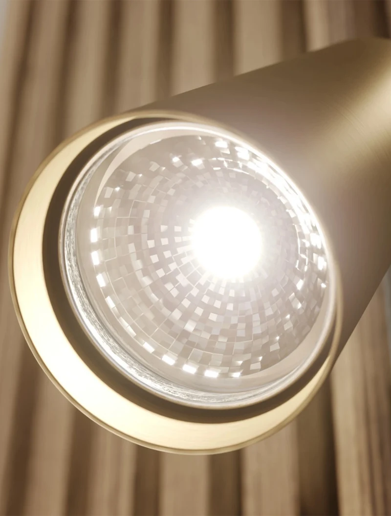 Настенный светильник с встраиванием, 1xGU10, IP20, чёрный + золото, LUMINALED 3