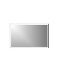 LED зеркало для ванной, черное, 50x70 см.