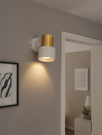 * Corp de iluminat aplicat 1*GU10 60*90 IP20 alb+aur LUMINALED 2