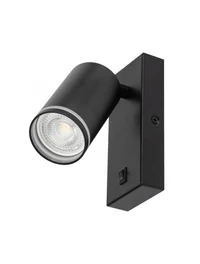 Настенный встраиваемый светильник 1xGU10, IP20, чёрный, LUMINALED 3
