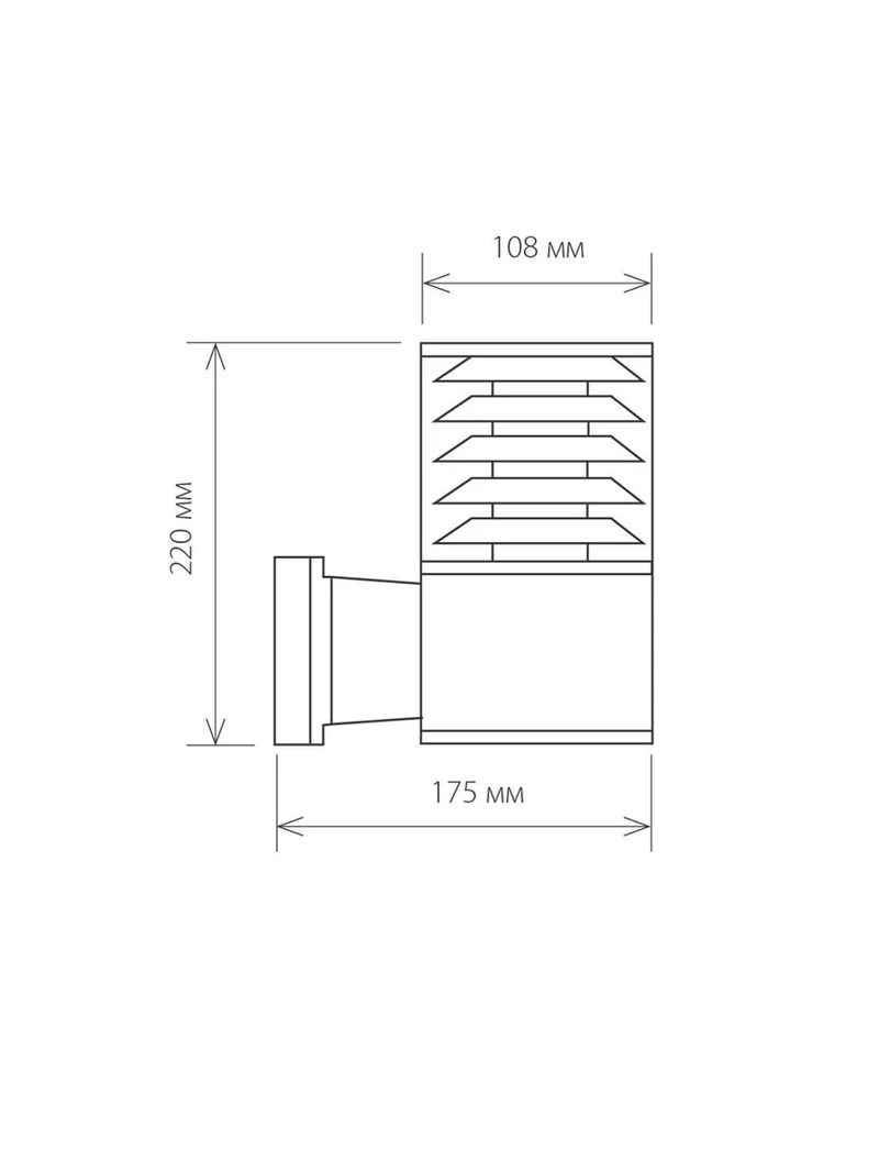 * Corp de iluminare pentru fațade 1XE27 IP65 negru LUMINALED 5