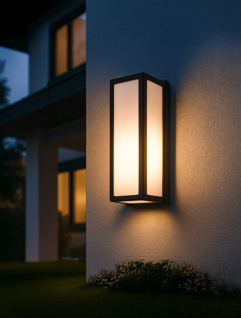 * Corp de iluminare LED pentru fațade 8W 3000K IP54 negru LUMINALED 2