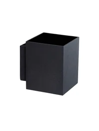 Настенный светильник 1xG9, 80×80×100 мм, IP20, чёрный, LUMINALED